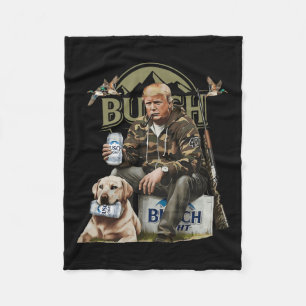 Retro Trump Jacht Herten Grappig Bier Drink Bier Fleece Deken