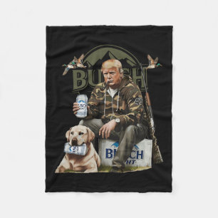 Retro Trump Jacht Herten Grappig Bier Drink Bier Fleece Deken