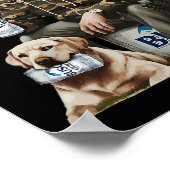 Retro Trump Jacht Herten Grappig Bier Drink Bier Poster (Hoek)