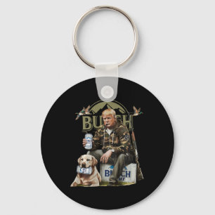 Retro Trump Jacht Herten Grappig Drink Beer Hunti Sleutelhanger