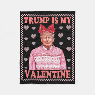 Retro Trump Jagen Herten Camo Grappig Mannetje Ron Fleece Deken