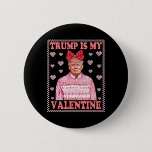 Retro Trump Jagen Herten Camo Grappig Mannetje Ron Ronde Button 5,7 Cm