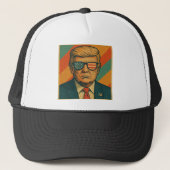 Retro Trump-Pet Trucker Pet (Voorkant)