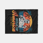 Retro Trump Shirt Golf van Amerika EST 2025 Fleece Deken (Voorkant (Horizontaal))