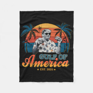 Retro Trump Shirt Golf van Amerika EST 2025 Fleece Deken