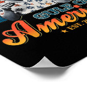 Retro Trump Shirt Golf van Amerika EST 2025 Poster (Hoek)