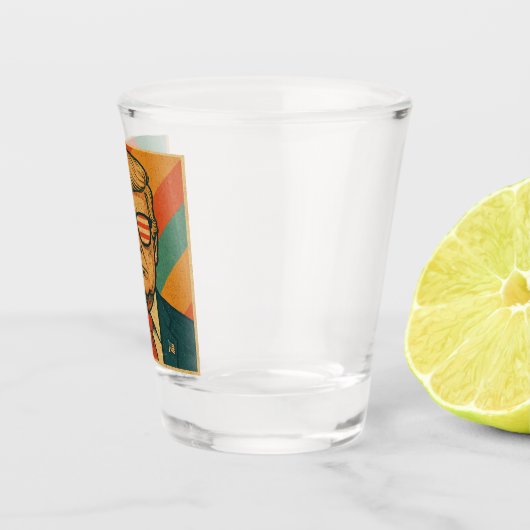 Retro Trump Shot Glas (Rechts)