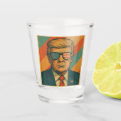 Retro Trump Shot Glas (Voorkant)