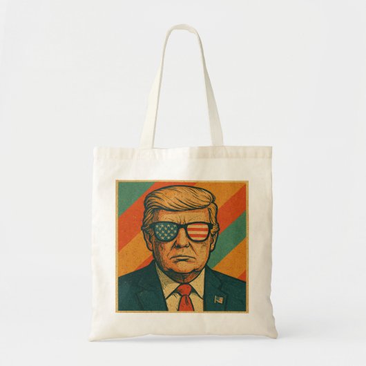 Retro Trump Tote Bag (Voorkant)
