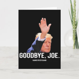 Retro Trump Vaarwel Joe Grappige Trump Kaart