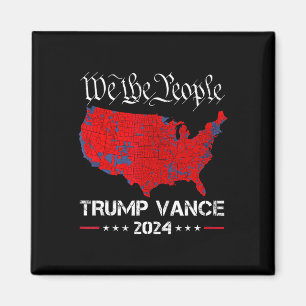 Retro  Trump Vance 2024 Wij het volk kiezen Magneet