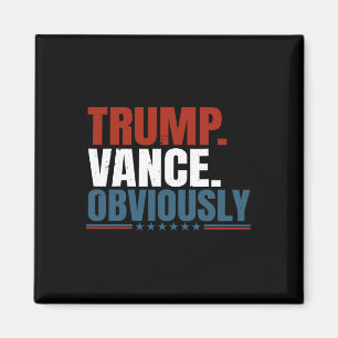 Retro Trump Vance Uiteraard Donald Trump Verkiezin Magneet