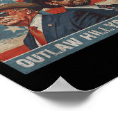 Retro Trump Vance We hebben het verboden en de Hil Poster (Hoek)