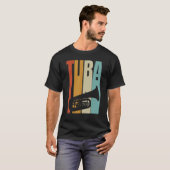 Retro Tuba Cool Tuba Speler T-shirt (Voorkant volledig)
