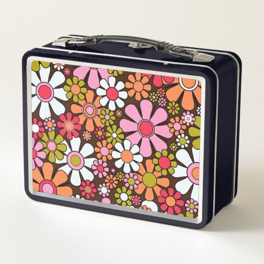 Retro Tuin Bloemen Groovy jaren 60 70 Bloemen (Achterkant)