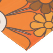 Retro Tuin Gingham Bloemen 60s 70s Groovy Bloemen Tafelkleed (Gekanteld)