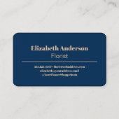 Retro Tuin jaren '60 jaren '70 Esthetisch Bloemen Visitekaartje (Achterkant)