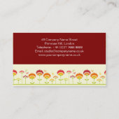 Retro tuin Visitekaartje (Achterkant)