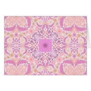 Retro tuinbloemen in roze