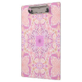 Retro tuinbloemen in roze klembord (Links)