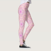 Retro tuinbloemen in roze leggings (Rechts)