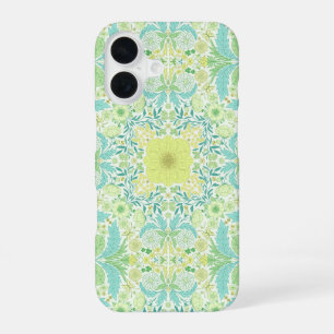 Retro tuinflooraal in groen en geel iPhone 16 hoesje