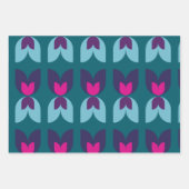 Retro Tulp Herfst Kleuren Cadeaus Inpakpapier Vel (Voorkant)