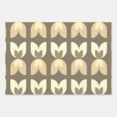Retro Tulp Herfst Kleuren Inpakpapier Vel (Voorkant)