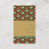 Retro Tulps - ventilator - aangepaste kaart voor S Visitekaartje (Achterkant)