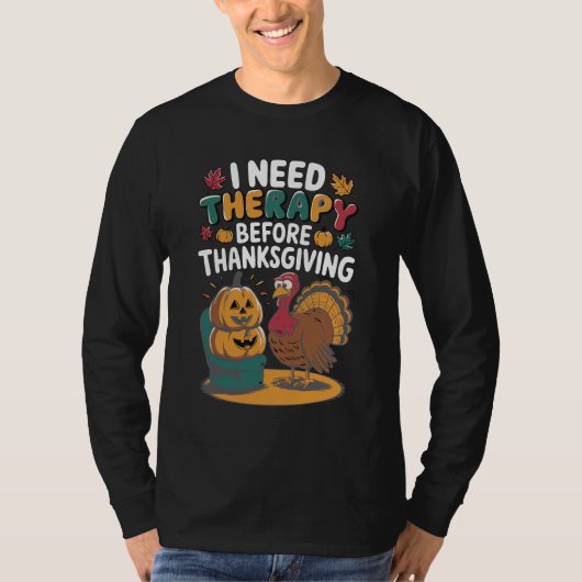 Retro Turkey Therapy  T-shirt (Voorkant)