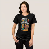 Retro Turkey Therapy  Tri-Blend Shirt (Voorkant volledig)