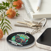 Retro Turkey Trot Sleutelhanger (Voorkant Rechts)