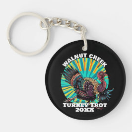 Retro Turkey Trot Sleutelhanger