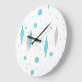 Retro Turkooise Klok van de Diamant & van de Muur (Hoek)