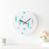 Retro Turkooise Klok van de Diamant & van de Muur (Huis)