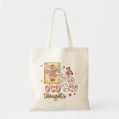  Retro “Turning Off OCD” Mental Health Awareness Tote Bag (Voorkant)