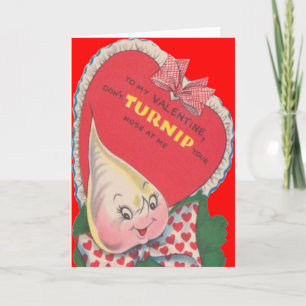 Retro Turnip Valentijn Kaart