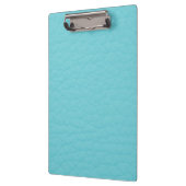 Retro Turquoise Blauwgroen leder Aangepast Klembord (Links)