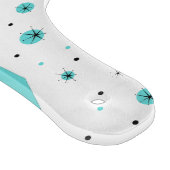 Retro Turquoise Diamond & Starburst Cutting Board Snijplank (Hoek)