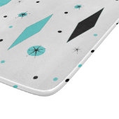 Retro Turquoise Diamond & Starburst Cutting Board Snijplank (Hoek)