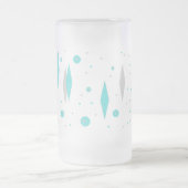 Retro Turquoise Diamond & Starburst Mok (Center)