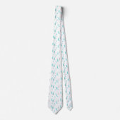 Retro Turquoise Diamond & Starburst Necktie Stropdas (Voorkant)
