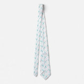 Retro Turquoise Diamond & Starburst Necktie Stropdas (Achterkant)