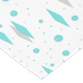 Retro Turquoise Diamond & Starburst Table Runner Korte Tafelloper (Hoek)