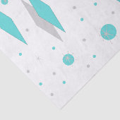 Retro Turquoise Diamond & Starburst Tissue Paper Tissuepapier (Detail)