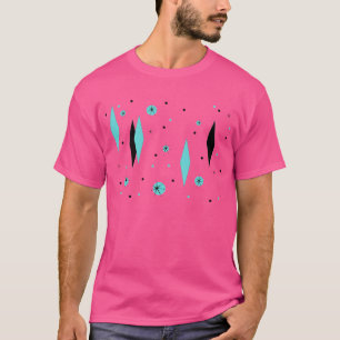 Retro Turquoise Diamonds en Starbursts T-Shirt