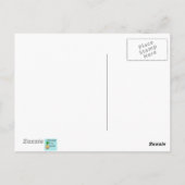 Retro Turquoise Diamonds & Starbursts Briefkaart (Achterkant)