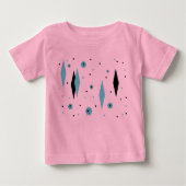 Retro Turquoise Diamonds Starbursts Tutu Bodysuit (Voorkant)