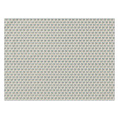 Retro Turquoise Floral Pattern Tafelkleed (Voorkant (Horizontaal))