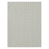 Retro Turquoise Floral Pattern Tafelkleed (Voorkant)